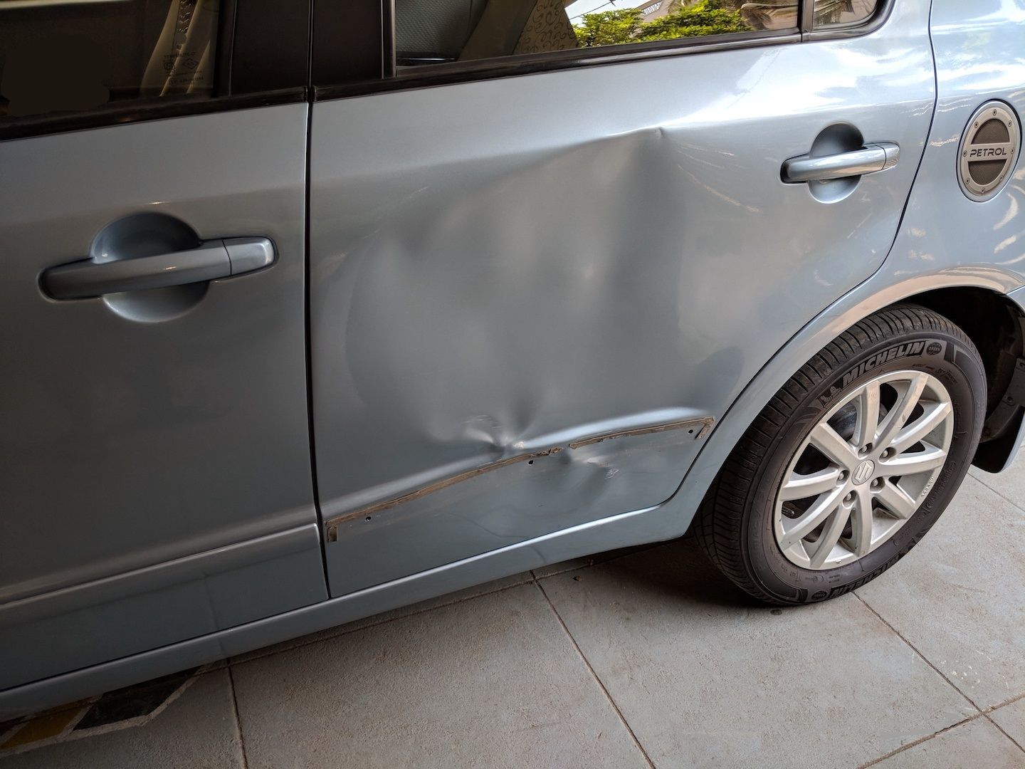 car door damage