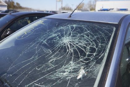 Large range glass damage