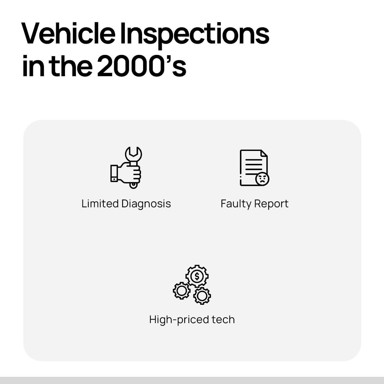 Vehicle inspection limitations in the 2000's