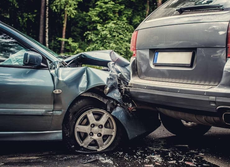 Metal damage on car