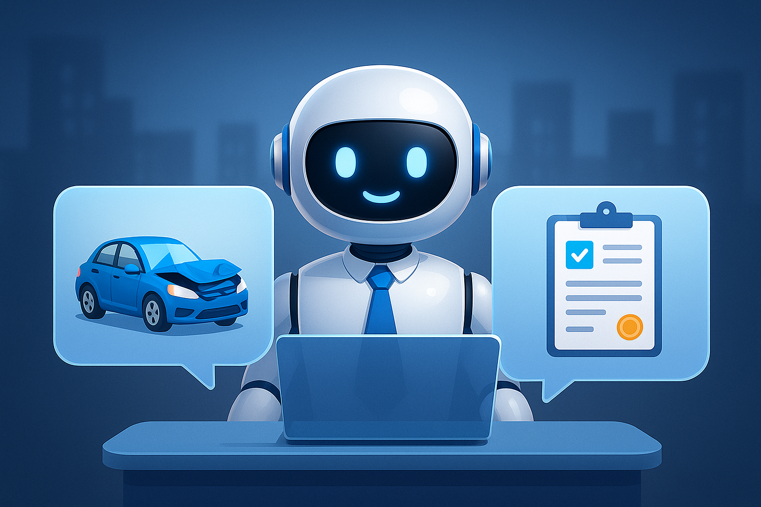 AI chatbots for vehicle insurance claims